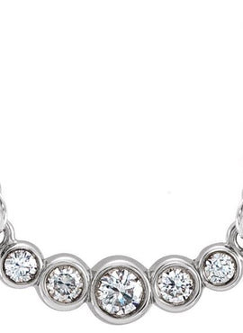 14K White Gold 1/6 CTW Natural Diamond 16-18