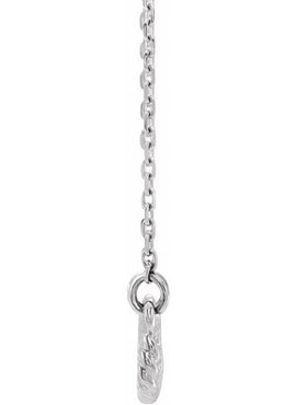 14K White Gold Rope Infinity-Inspired 18