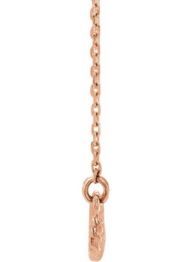 14K White Gold Rope Infinity-Inspired 18