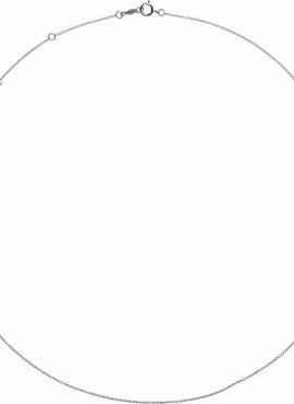 14K White Gold 1 mm Adjustable Cable 16-18