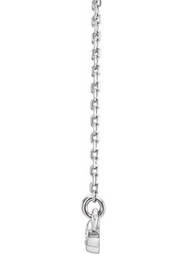 14K White Gold 1/8 CTW Natural Diamond Three-Stone 16-18