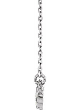 14K White Gold  1/3 CTW Natural Diamond Bezel-Set 16-18