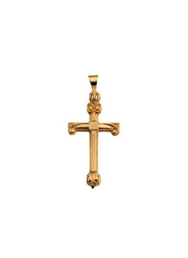 14K Yellow Gold 20x12 mm Cross Pendant