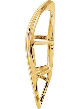 18K Yellow Gold Pendant Enhancer