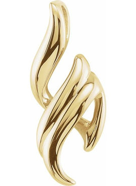 14K Yellow Gold Freeform Pendant