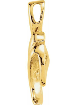 14K Yellow Gold Freeform Pendant