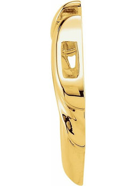 18K Yellow Gold Pendant Enhancer