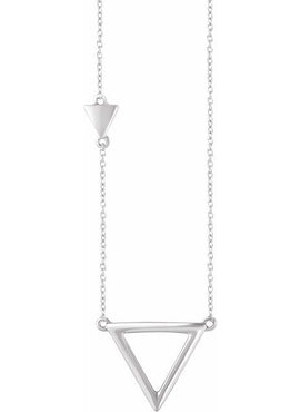 14K Yellow Gold Triangle 16-18
