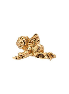 14K Yellow Gold Cherub Angel Lapel Pin