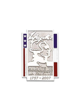 14K Yellow Gold Marquise De La Fayette Lapel Pin
