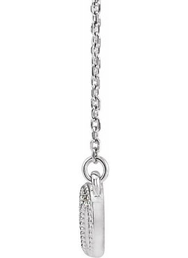 14K White Gold .06 CTW Natural Diamond Infinity-Inspired 16-18
