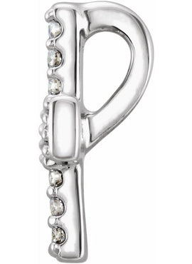 14K White Gold .07 CTW Natural Diamond Cross Pendant