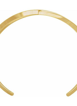 14K Yellow Gold Criss-Cross Cuff 7