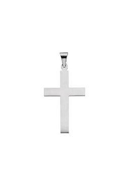 Sterling Silver 36.8x17.7 mm Cross Pendant