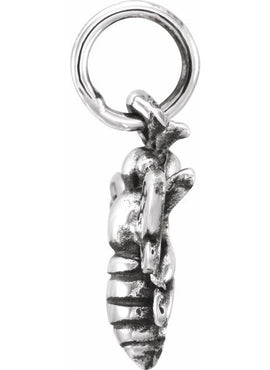 Sterling Silver Honey Bee Charm/Pendant