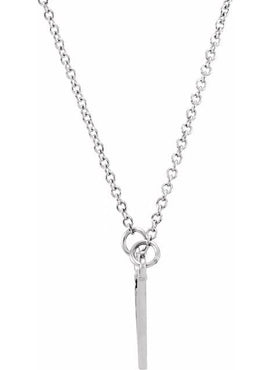 14K White Gold 
