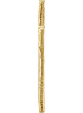 14K Yellow Gold 20 Gauge Cross Stamping