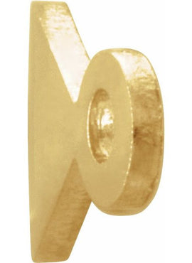 14K Yellow Gold 22 Gauge Identification Bracelet Stamping with External Drilled Eyelet
