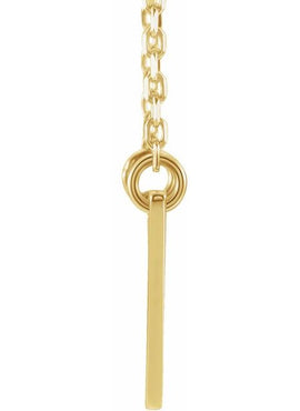 14K White Gold Engravable Geometric 16-18