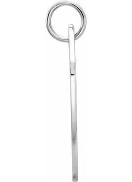Sterling Silver Engravable Shield Pendant