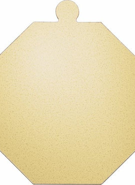 10K Yellow Gold 20 Gauge Octagon Stamping with External Undrilled Eyelet