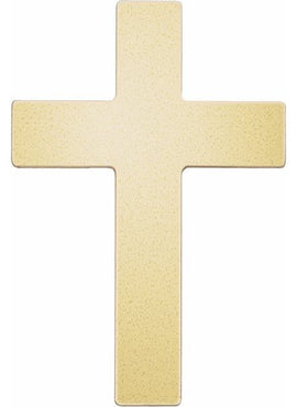 14K White Gold 18 Gauge Cross Stamping without Eyelet