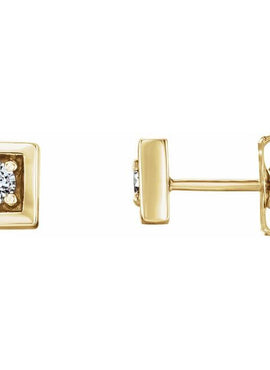 14K White Gold 1/8 CTW Natural Diamond Earrings