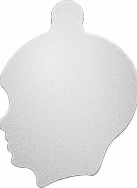 14K Rose Gold 20 Gauge Boy's Head Stamping with External Undrilled Eyelet