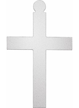 10K Yellow Gold 20 Gauge Cross Stamping with External Undrilled Eyelet