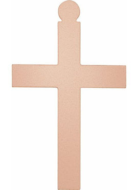 10K Yellow Gold 20 Gauge Cross Stamping with External Undrilled Eyelet
