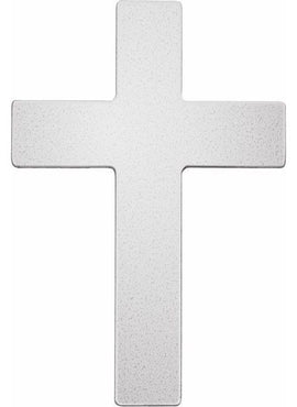 14K White Gold 18 Gauge Cross Stamping without Eyelet