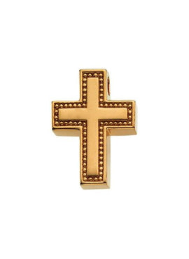 10K Yellow Gold 21x16.25 mm Cross Pendant