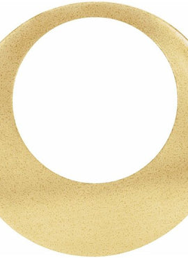 18K Yellow Gold 20 Gauge Round Cutout  Stamping