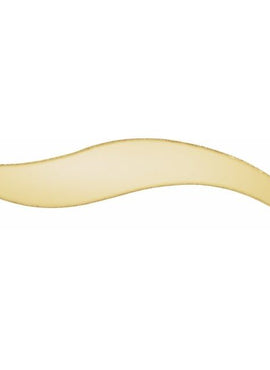 14K Yellow Gold 20 Gauge Double Curve Stamping