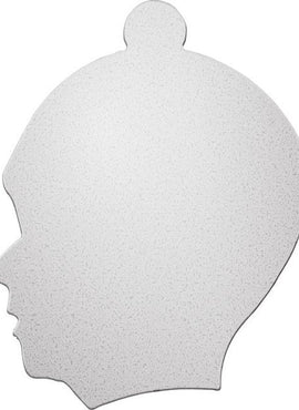 14K Rose Gold 20 Gauge Boy's Head Stamping with External Undrilled Eyelet