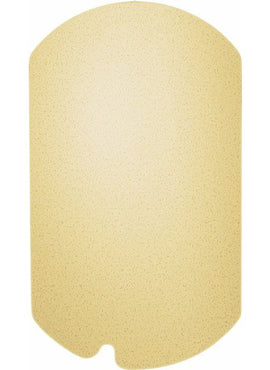 10K White Gold 20 Gauge Notched Dog Tag Stamping