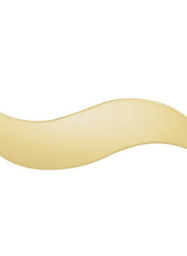 14K Rose Gold 20 Gauge Double Curve Stamping