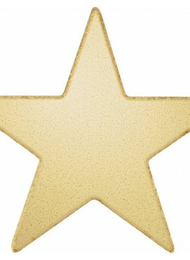 14K White Gold 20 Gauge Star Stamping without Eyelet