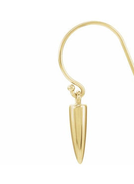 14K White Gold Geometric Dangle Earrings