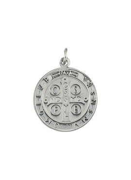 Sterling Silver 18.5 mm St. Benedict Medal