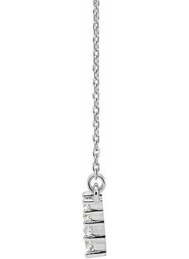 14K White Gold 1/3 CTW Natural Diamond V 16-18