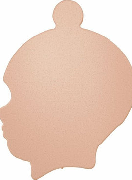 14K Rose Gold 20 Gauge Boy's Head Stamping with External Undrilled Eyelet