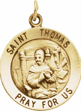 14K Yellow Gold St. Thomas Medal