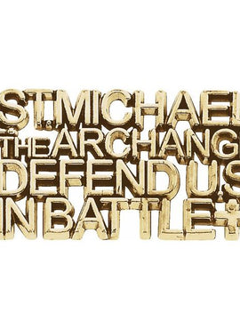 14K Yellow Gold St. Michael Lapel Pin