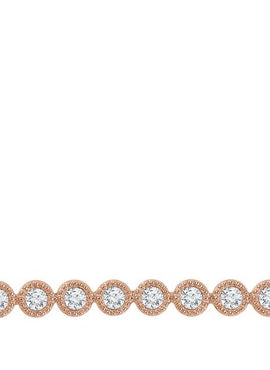 14K Yellow Gold 1/5 CTW Natural Diamond Bar 16-18