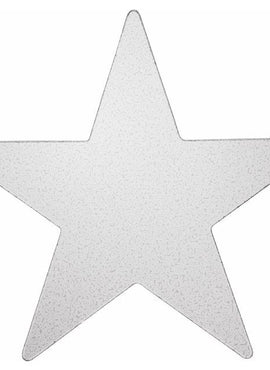 14K White Gold 14 Gauge Star Stamping without Eyelet