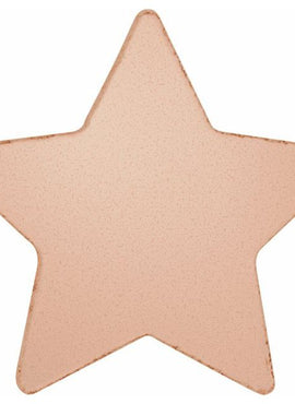 14K Rose Gold 20 Gauge Star Stamping