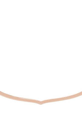 14K White Gold Freeform Bar 16-18