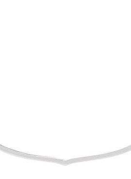 14K White Gold Freeform Bar 16-18