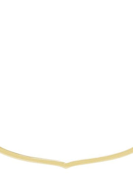 14K White Gold Freeform Bar 16-18